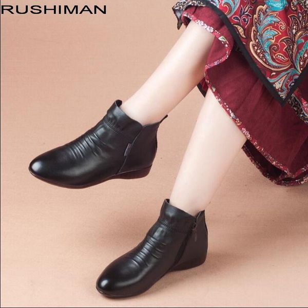 2020 autumn winter new simple and comfortable flat bottom small pointed bare boots leather female short boots non-slip mother sh, Black
2020 autumn winter new simple and comfortable flat bottom small pointed bare boots leather female short boots non-slip mother sh, Black