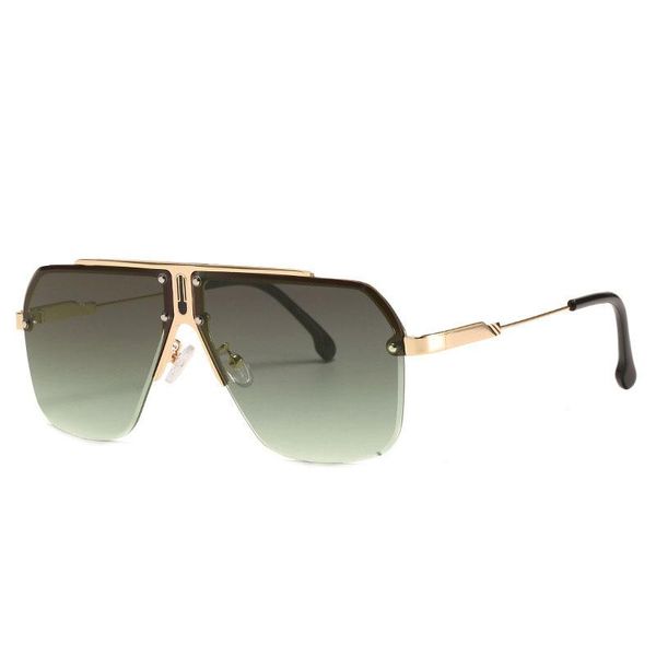 sunglasses 2021 designer fashion oversized rimless women men vintage metal rivet gradient sun glasses uv400, White;black
sunglasses 2021 designer fashion oversized rimless women men vintage metal rivet gradient sun glasses uv400, White;black