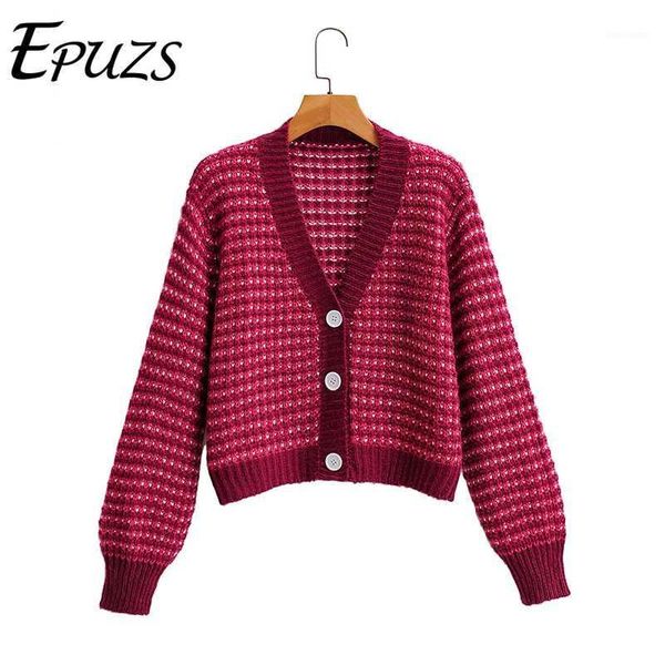 vintage women cardigan sweater fashion slim long sleeve v-neck plaid button knitted sweater casual loose chic 2020 new1, White
vintage women cardigan sweater fashion slim long sleeve v-neck plaid button knitted sweater casual loose chic 2020 new1, White