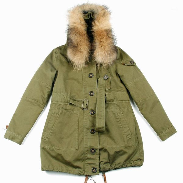 2019 fashion winter new long natural raccoon fur collar casual jacket women1, Black
2019 fashion winter new long natural raccoon fur collar casual jacket women1, Black