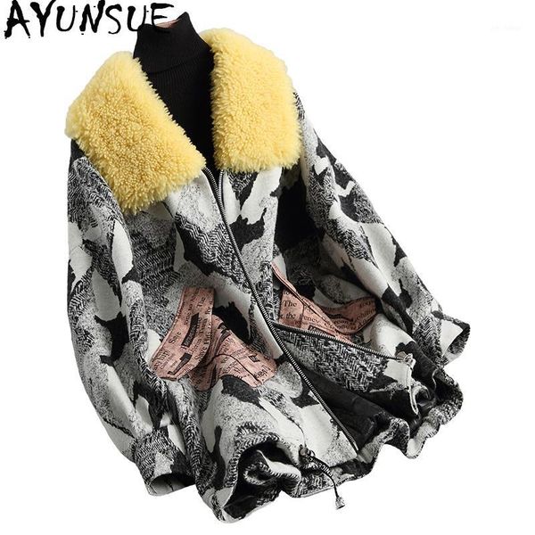 ayunsue luxury women wool and cotton coats warm winter coat women real lamb fur collar female jacket abrigo mujer 18030 wyq17931, Black
ayunsue luxury women wool and cotton coats warm winter coat women real lamb fur collar female jacket abrigo mujer 18030 wyq17931, Black