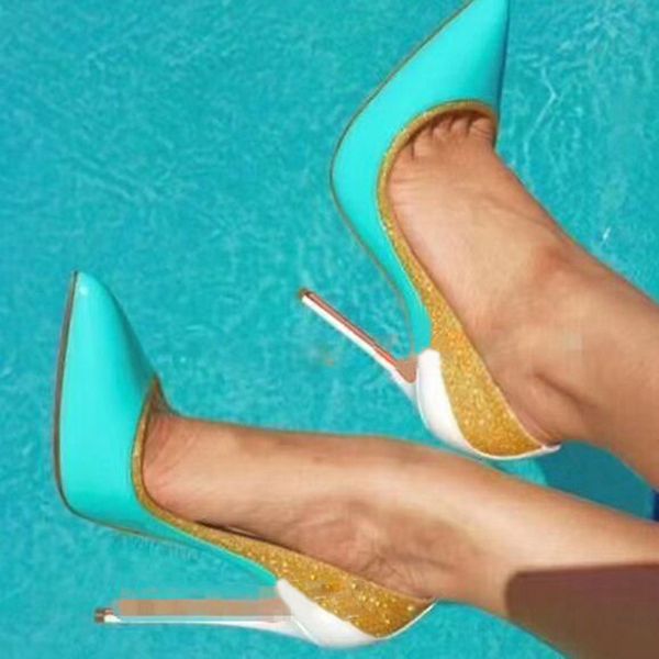 glistening shredded gold pointed at toe mint blue leather two inches into stiletto heels flat bombs celebrating shoes xemy, Black
glistening shredded gold pointed at toe mint blue leather two inches into stiletto heels flat bombs celebrating shoes xemy, Black