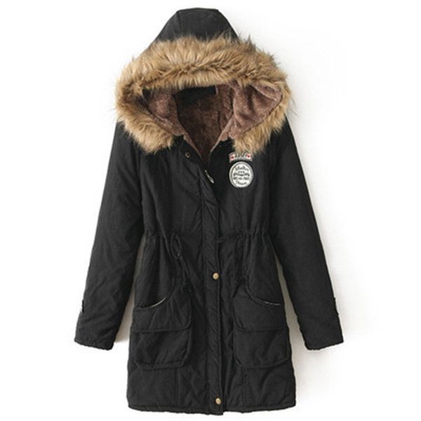 2021 new style women parka new fur collar with hood padded jacket cotton coats women's winter coat wxf461 5f33, Black
2021 new style women parka new fur collar with hood padded jacket cotton coats women's winter coat wxf461 5f33, Black