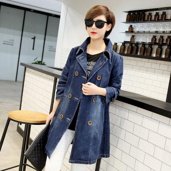 plus size denim coats -5xl 2020 spring women denim jacket women double breasted jeans coat slim outerwear1, Black;brown
plus size denim coats -5xl 2020 spring women denim jacket women double breasted jeans coat slim outerwear1, Black;brown