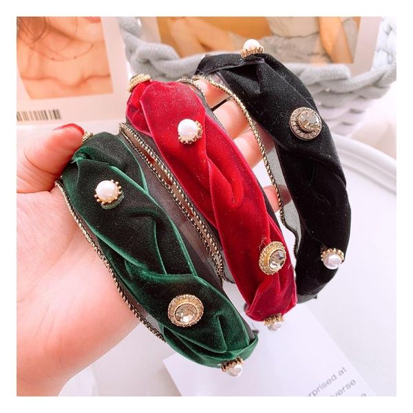 korea original vintage pearl rhinestone hairband women luxury mesh fabric broad headband fashion hair accessories headwear
korea original vintage pearl rhinestone hairband women luxury mesh fabric broad headband fashion hair accessories headwear