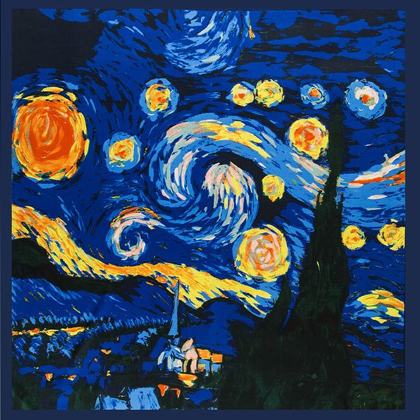 new twill silk scarf women fashion large hijab starry oil painting printing square scarves shawls wraps female foulard bandana 130cm*130cm, Blue;gray
new twill silk scarf women fashion large hijab starry oil painting printing square scarves shawls wraps female foulard bandana 130cm*130cm, Blue;gray