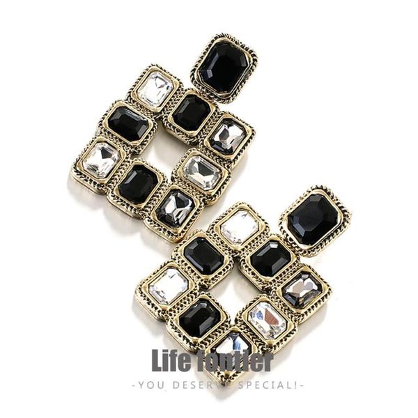 lifefontier vintage black white crystal square drop earrings for women 2020 fashion geometric statement big earrings jewelry, Silver
lifefontier vintage black white crystal square drop earrings for women 2020 fashion geometric statement big earrings jewelry, Silver