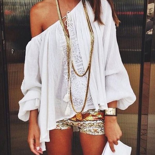 womens and blouses vintage long sleeve blouses woman 2021 tunic off shoulder ladies sleeveless womens korean fashion clothing, White
womens and blouses vintage long sleeve blouses woman 2021 tunic off shoulder ladies sleeveless womens korean fashion clothing, White