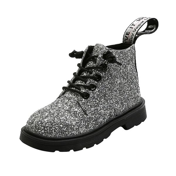 autumn british style children martin boots girls side zipper low-cut short boots little baby sequined fashion single boots y201028, Black;grey
autumn british style children martin boots girls side zipper low-cut short boots little baby sequined fashion single boots y201028, Black;grey