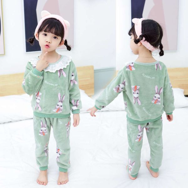 children's flannel pajamas keep warm in autumn and winter 3-year-old girl girl's thickened princs coralline home suit, Blue;red
children's flannel pajamas keep warm in autumn and winter 3-year-old girl girl's thickened princs coralline home suit, Blue;red