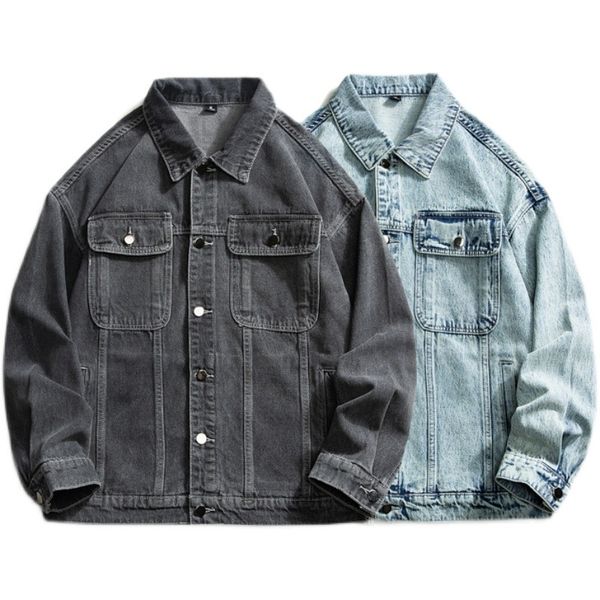 2022 new men casual denim jacket fashion loose big pocket retro oversized clothing jean coat trend streetwear plus size m-5xl, Black;brown
2022 new men casual denim jacket fashion loose big pocket retro oversized clothing jean coat trend streetwear plus size m-5xl, Black;brown
