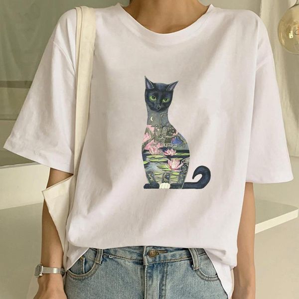 fashion plus size women t-shirt cartoon cat print funny t-shirt women o-neck short sleeve casual cute tshirt, White
fashion plus size women t-shirt cartoon cat print funny t-shirt women o-neck short sleeve casual cute tshirt, White