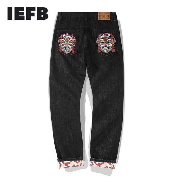 iefb men's embroidered black jeans chinese style straight loose denim pants streetwear fashion blue pants loose trousers 9y4812
iefb men's embroidered black jeans chinese style straight loose denim pants streetwear fashion blue pants loose trousers 9y4812