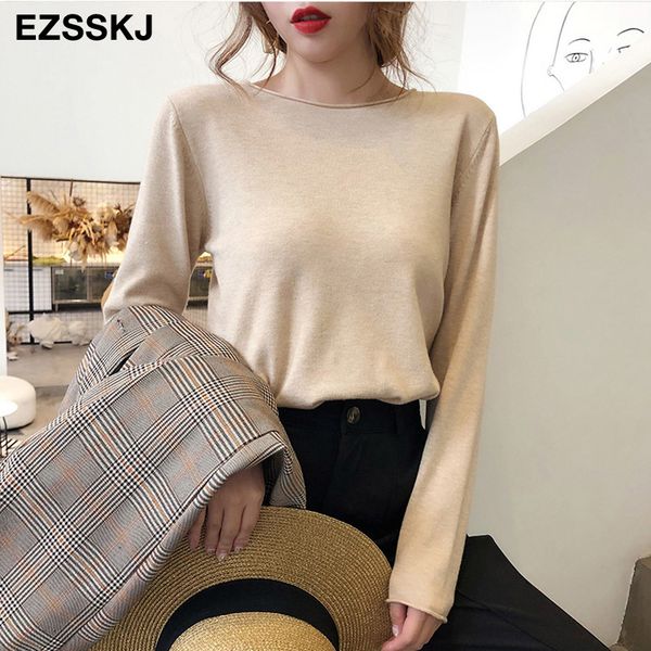 basic spring autumn loose sweater pullovers women casual o-neck long sleeve knit thin sweater female jumpers solid sweater lj201125, White;black
basic spring autumn loose sweater pullovers women casual o-neck long sleeve knit thin sweater female jumpers solid sweater lj201125, White;black