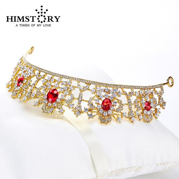 himstory elegance red clear austrian crystal bridal party crown tiaras wedding hair accessory, Golden;silver
himstory elegance red clear austrian crystal bridal party crown tiaras wedding hair accessory, Golden;silver