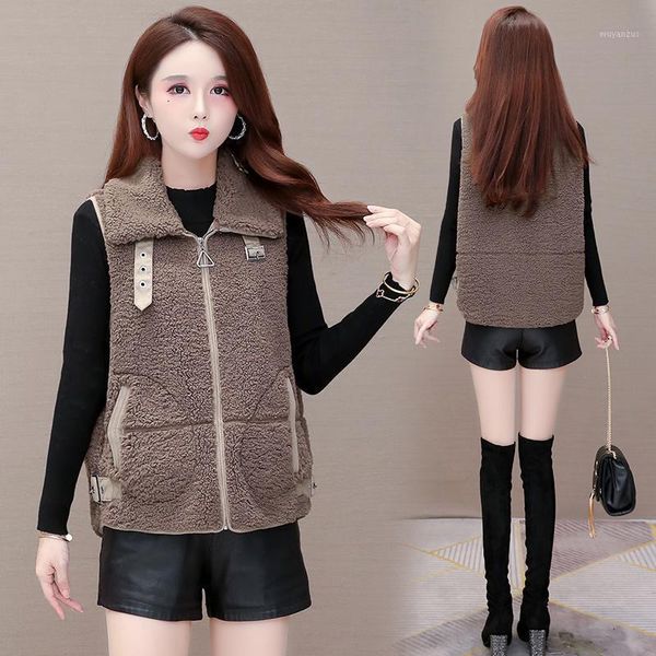 vest 2020 autumn new korean version loose and easy wear granular cashmere vest, waistband lamb hair jacket1, Black;white
vest 2020 autumn new korean version loose and easy wear granular cashmere vest, waistband lamb hair jacket1, Black;white