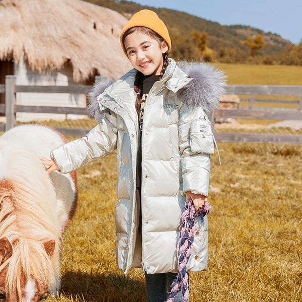 girls' down jacket 2020 new winter long brand genuine children's big children's clothing foreign gas thick coat, Blue;gray
girls' down jacket 2020 new winter long brand genuine children's big children's clothing foreign gas thick coat, Blue;gray
