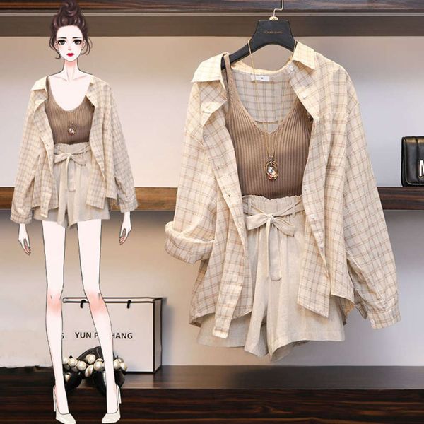 single / large women's dress 2020 new fat sister foreign style age reducing shirt show thin cover belly short skirt three piece, Black;gray
single / large women's dress 2020 new fat sister foreign style age reducing shirt show thin cover belly short skirt three piece, Black;gray