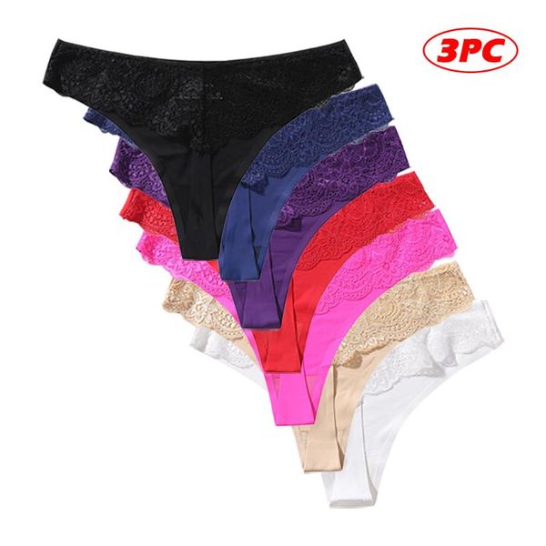women's panties 3 pieces fashion seduction women comfortable soft elastic underwear solid color ladies thong pikkuhousut, Black;pink
women's panties 3 pieces fashion seduction women comfortable soft elastic underwear solid color ladies thong pikkuhousut, Black;pink