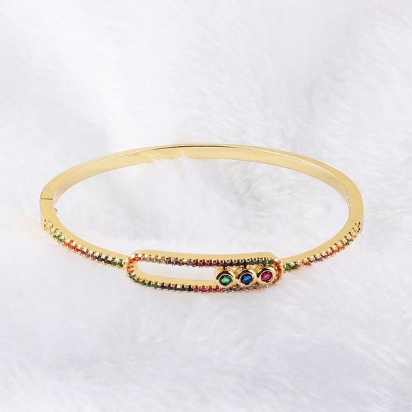 bangle gold filled charm rainbow bangles copper zirconia rhinestone trendy jewelry gift for women girls, Black
bangle gold filled charm rainbow bangles copper zirconia rhinestone trendy jewelry gift for women girls, Black