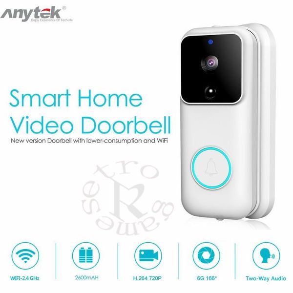 anytek b60 hd 1080p wifi doorbell smart video door bell visual intercom ip door bell cloud storage wireless security camera
anytek b60 hd 1080p wifi doorbell smart video door bell visual intercom ip door bell cloud storage wireless security camera
