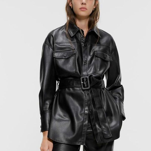 black leather jacket women pu biker jacket streetwear punk motorcycle faux coat winter korean1, Black;brown
black leather jacket women pu biker jacket streetwear punk motorcycle faux coat winter korean1, Black;brown