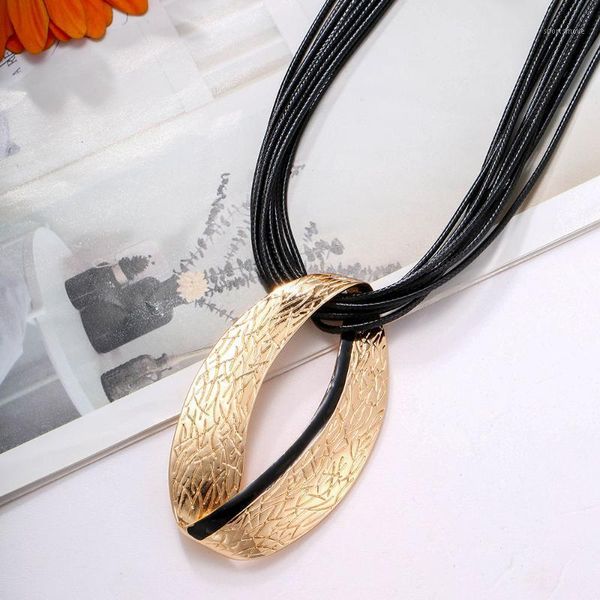 pendant necklaces multi-layer leather chain gothic for women big metal irregular circle fashion jewelry statement necklace 20211, Silver
pendant necklaces multi-layer leather chain gothic for women big metal irregular circle fashion jewelry statement necklace 20211, Silver