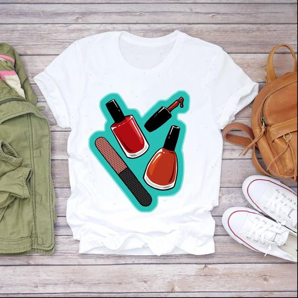 women 2021 summer fingernail nail art elegant cute ladies t shirts t shirt ladies womens graphic female tee t shirt, White
women 2021 summer fingernail nail art elegant cute ladies t shirts t shirt ladies womens graphic female tee t shirt, White