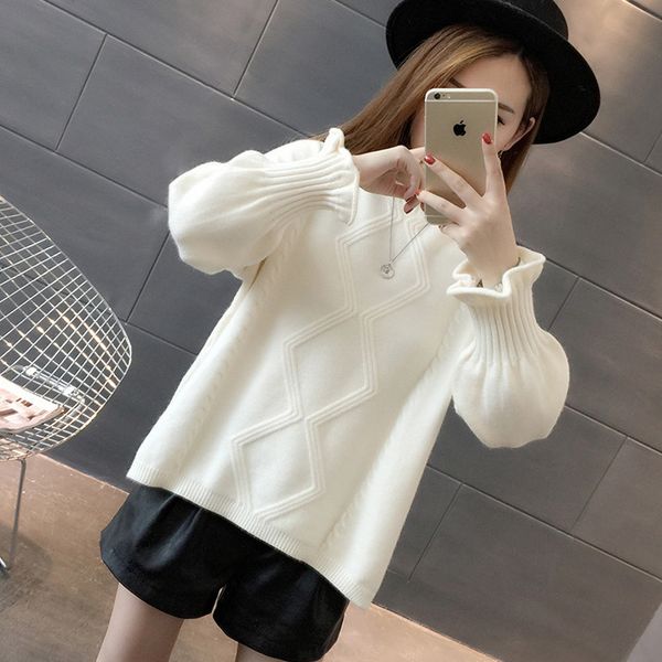 neck women sweater autumn winter warm pullover jumper fashion basic rib female lj201112, White;black
neck women sweater autumn winter warm pullover jumper fashion basic rib female lj201112, White;black