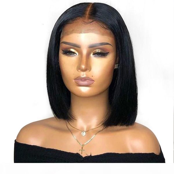 13x6 lace front human hair wigs elva bob wig short lace front wigs remy hair 150% bob wig pre plucked baby hair, Black;brown
13x6 lace front human hair wigs elva bob wig short lace front wigs remy hair 150% bob wig pre plucked baby hair, Black;brown
