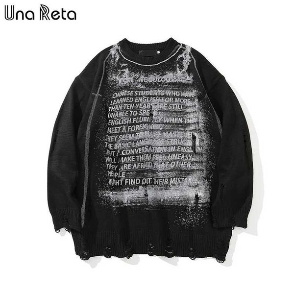 una reta sweater men print streetwear men clothes long sleeve pullover men pull homme loose hole couple sweater 220108, White;black
una reta sweater men print streetwear men clothes long sleeve pullover men pull homme loose hole couple sweater 220108, White;black
