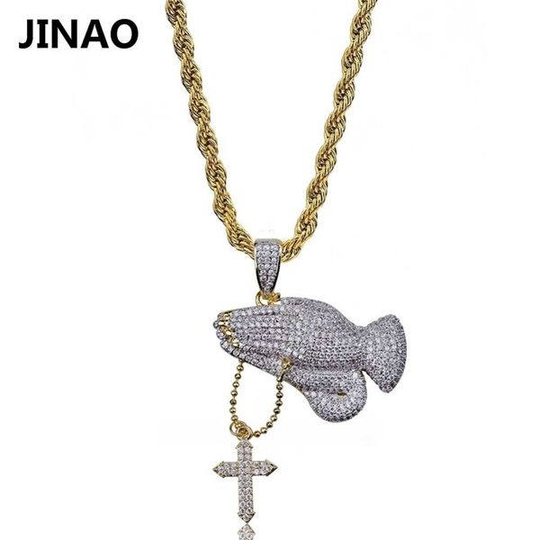 jinao gold silver color cross layered necklace jesus virgin mary chain praying hand pendant necklace easter day's gift jewelry y200730
jinao gold silver color cross layered necklace jesus virgin mary chain praying hand pendant necklace easter day's gift jewelry y200730