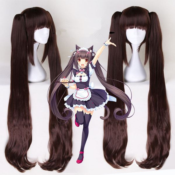 anime costumes nekopara chocolat vanilla kawaii long ponytails brown cosplay wig +wig cap, Black
anime costumes nekopara chocolat vanilla kawaii long ponytails brown cosplay wig +wig cap, Black