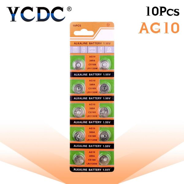 10 шт. / пакет ag10 lr1130 389 кнопка sr1130 батареи 189 lr54 cell монета щелочная батарея 1.55v sr54 389 189 для часовых игрушек удаленный, Bronze;slivery 
10 шт. / пакет ag10 lr1130 389 кнопка sr1130 батареи 189 lr54 cell монета щелочная батарея 1.55v sr54 389 189 для часовых игрушек удаленный, Bronze;slivery