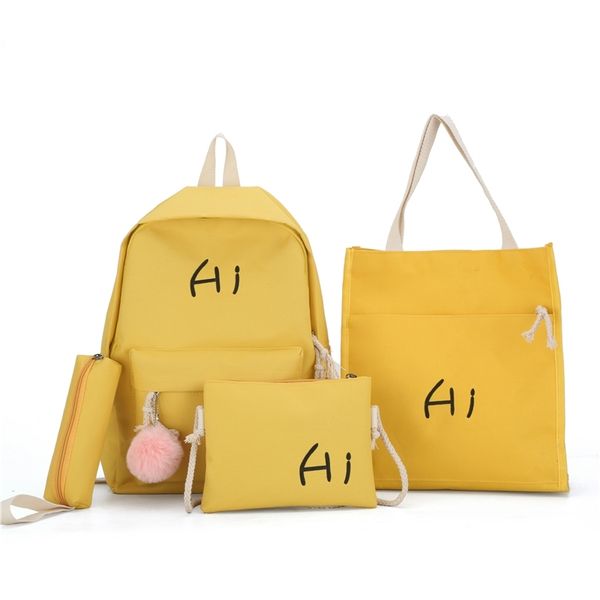 4-set school bags teenager fashion women school backpacks casual girl schoolbags letter female bagpack backbag rucksack knapsack y200107
4-set school bags teenager fashion women school backpacks casual girl schoolbags letter female bagpack backbag rucksack knapsack y200107