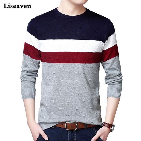 men's sweaters liseaven sweater men o neck pullovers brand mens slim fit pullover knitwear male clothing, White;black
men's sweaters liseaven sweater men o neck pullovers brand mens slim fit pullover knitwear male clothing, White;black