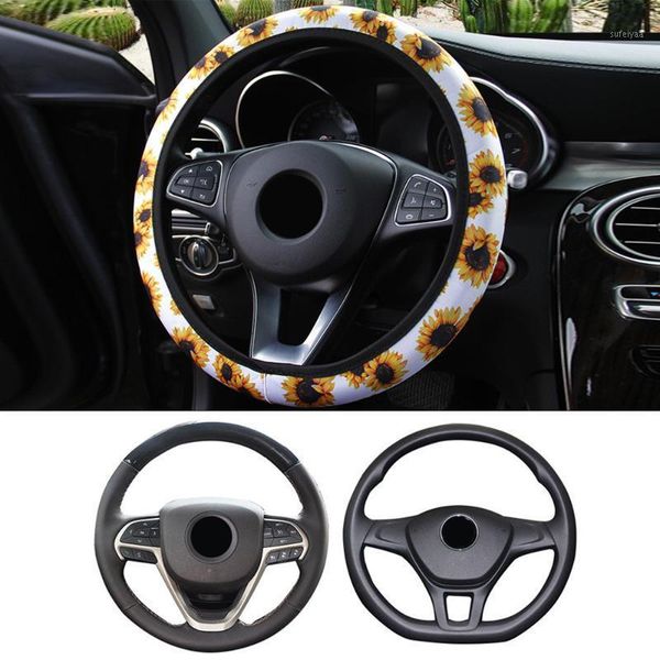 sunflower steering wheel cover round elastic protector universal fits 37-38cm new and
sunflower steering wheel cover round elastic protector universal fits 37-38cm new and