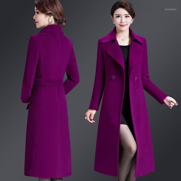 korean version of middle-aged women's woolen coat coat female double-sided woolen long section autumn and wi nter1, Black
korean version of middle-aged women's woolen coat coat female double-sided woolen long section autumn and wi nter1, Black