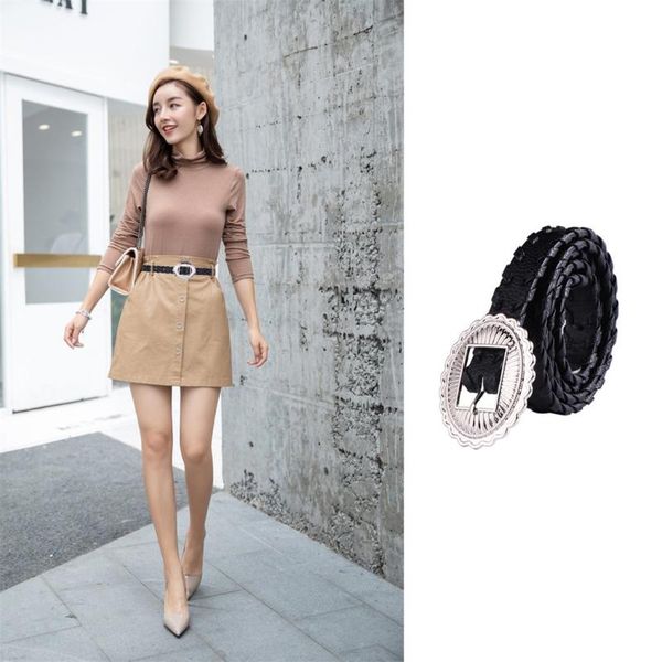 belts fashion women fine woven leather belt metal buckle waist dress narrow decorative pasek damski ceinture femme riem #h, Black;brown
belts fashion women fine woven leather belt metal buckle waist dress narrow decorative pasek damski ceinture femme riem #h, Black;brown