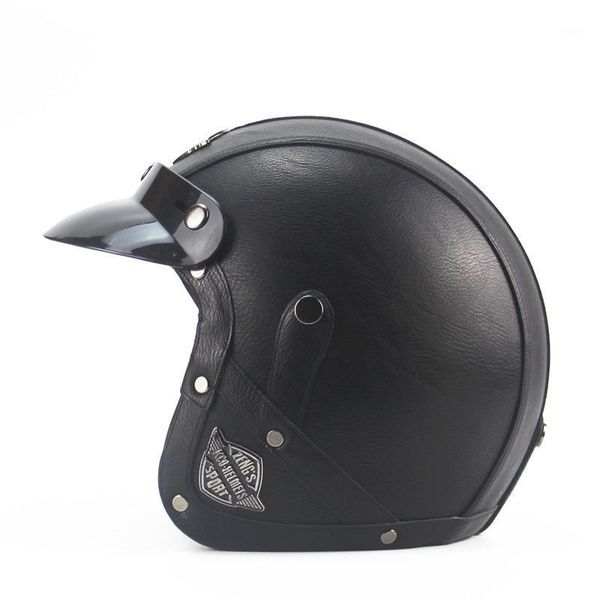 motorcycle helmets retro electric vehicle helmet full personality locomotive 3 / 4 pedal ocean cruising leather male1
motorcycle helmets retro electric vehicle helmet full personality locomotive 3 / 4 pedal ocean cruising leather male1