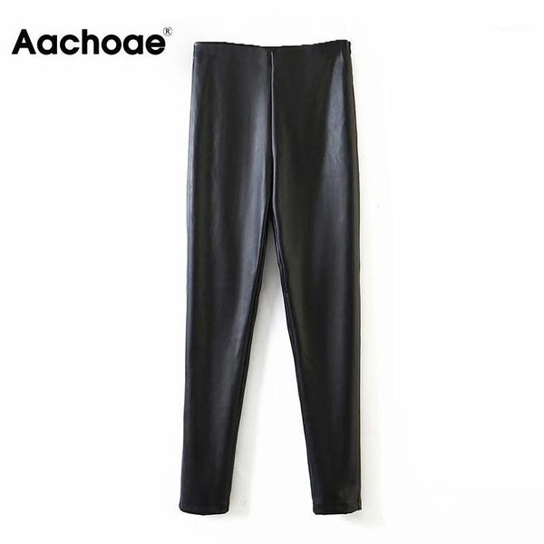 aachoae women black pu faux leather pants fashion high waist pencil trousers female solid long stretch pants pantalones mujer1, Black;white
aachoae women black pu faux leather pants fashion high waist pencil trousers female solid long stretch pants pantalones mujer1, Black;white
