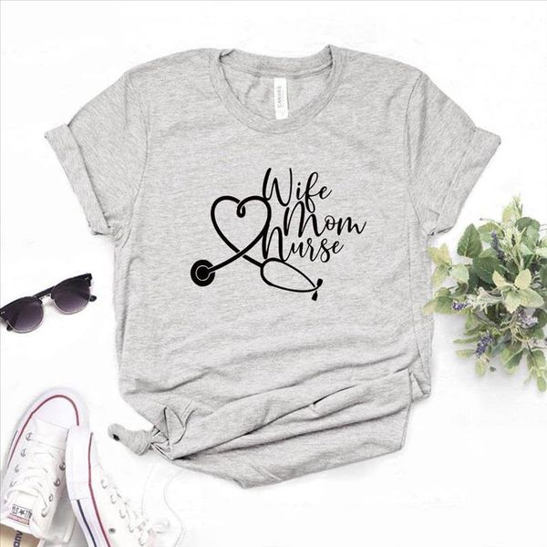 wife mom nurse print women tshirt cotton casual funny t shirt gift lady yong girl tee 6 color a 1122, White
wife mom nurse print women tshirt cotton casual funny t shirt gift lady yong girl tee 6 color a 1122, White