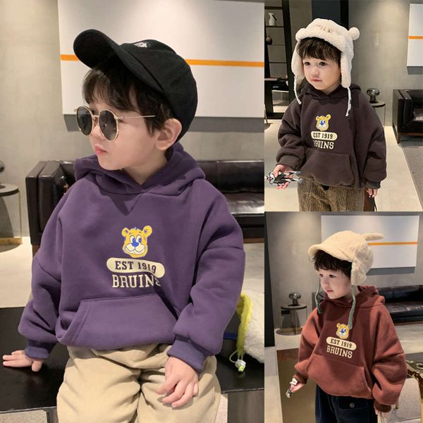 hooded boys' sweater plush fashion baby's coat children's autumn and winter pullover korean 2020, Black
hooded boys' sweater plush fashion baby's coat children's autumn and winter pullover korean 2020, Black