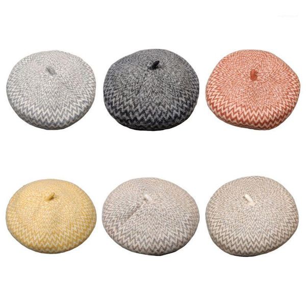 Womens Vintage French Faux Wool Beret Hat Contrast Color Geometric Wavy Stripes Print Winter Autumn Warm Artist Painter Cap 517D1, Blue;gray
Womens Vintage French Faux Wool Beret Hat Contrast Color Geometric Wavy Stripes Print Winter Autumn Warm Artist Painter Cap 517D1, Blue;gray