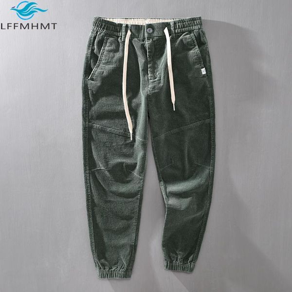 men winter fall vintage corduroy casual trouser korean style solid color elastic waist drawstring loose cargo pants fashion male, Black
men winter fall vintage corduroy casual trouser korean style solid color elastic waist drawstring loose cargo pants fashion male, Black