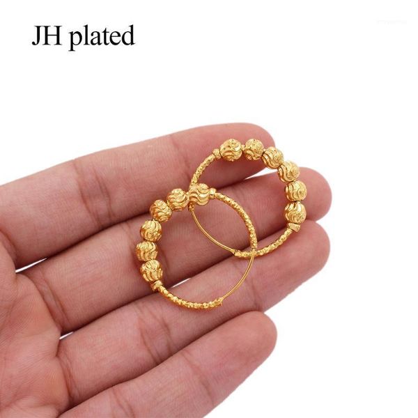 earrings luxury 24k gold hoops pircing earrings jewelry ear rings for women round hoop african bridal party earings1, Golden;silver
earrings luxury 24k gold hoops pircing earrings jewelry ear rings for women round hoop african bridal party earings1, Golden;silver