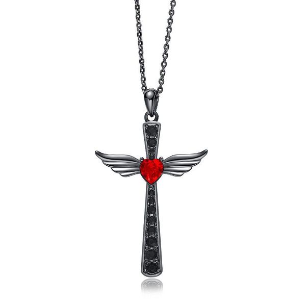 3um new brand designer women jewelry red cross with crystal pendant necklace for women date one color high quality, Silver
3um new brand designer women jewelry red cross with crystal pendant necklace for women date one color high quality, Silver