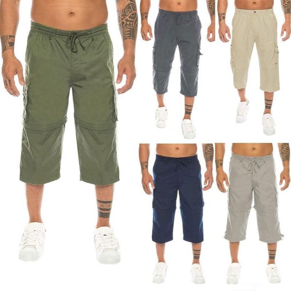 mens solid color pants beach work multi-pocket cropped trousers zipper removable shorts male summer side pockets cargo pants1, Black
mens solid color pants beach work multi-pocket cropped trousers zipper removable shorts male summer side pockets cargo pants1, Black