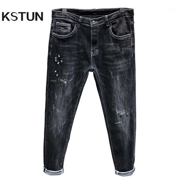 kstun mens ripped jeans skinny black gray spring autumn stretch denim pants men patched embroidered letters hip hop streetwear1, Blue
kstun mens ripped jeans skinny black gray spring autumn stretch denim pants men patched embroidered letters hip hop streetwear1, Blue