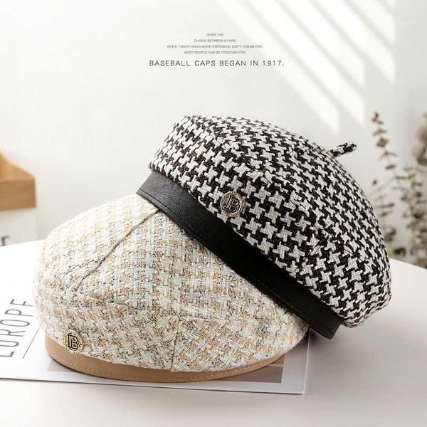 sleckton winter beret hats for women british style knitting newsboy cap autumn ladies painter cap micro-inlaid octagonal hat1, Blue;gray
sleckton winter beret hats for women british style knitting newsboy cap autumn ladies painter cap micro-inlaid octagonal hat1, Blue;gray